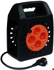 Qwatt Pro HomeMaster kabelshaspel - zwarte vinylkabel - 15 m - 4 contacten - IP20 