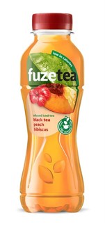 Fuze Tea Black tea peach hibiscus - petfles 400 ml