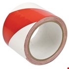 Brady waarschuwingstape - 75 mm x 30 m - rood/wit- PVC