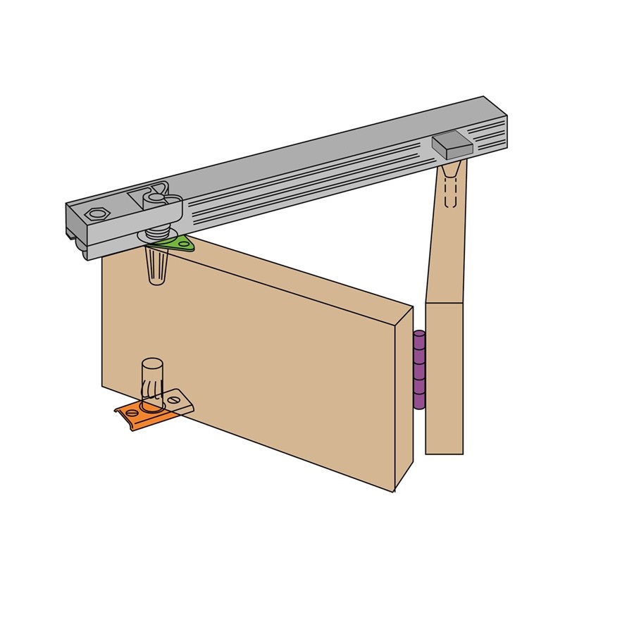 Overzicht van Vouwdeurbeslag