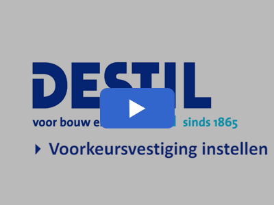 Voorkeursvestiging instellen