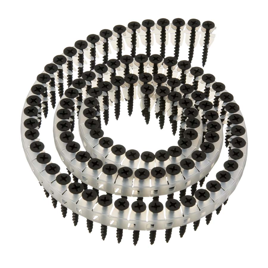 Overzicht Snelbouwschroeven op band