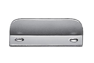Aanslagplaat - staal - vernikkeld - 34x10x9,5mm - A310618