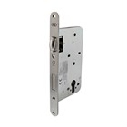 P+E tonrol dag- en nachtslot - PC 72 mm - doornmaat 60 mm - RVS voorplaat 235 x 25 mm