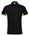 Tricorp Workwear 202002 Bi-Color unisex poloshirt Zwart Limegroen XS