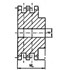 Kettingwiel - Triplex - Voorgeboord - 3/4" - 25T HT