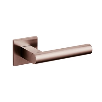 Olivari deurkruk - Euclide Q - met rozet - brons - mat - PVD coating