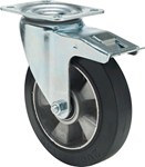 Colson zwenkwiel rubber met rem 150 mm - 300kg 