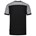 Tricorp 102006 T-shirt bicolor Naden - zwart/grijs - maat M