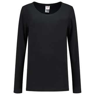 Tricorp T-Shirt - Casual - lange mouw - dames - zwart - XS - 101010