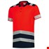Tricorp poloshirt - High-Vis - bicolor - fluor red-ink - maat XS