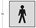 Intersteel pictogram herentoilet - zelfklevend - 76x76 mm - RVS geborsteld