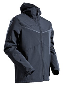 MASCOT Customized Softshell jas capuchon - 22102-649 - donkermarine - maat L