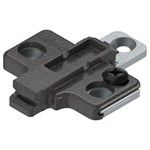 blum CLIP h-regelb.kruisplaat voor houtschroeven*0,0 mm verdikt Kleur: onyx zwart