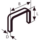 Bosch nieten met platte draad type 54-8 (1000)