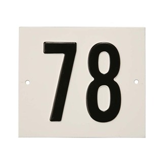 Besbo huisnummerplaat - Nr. 78 - aluminium