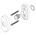 Intersteel beldrukker - ovaal - 65x30 mm - RVS geborsteld