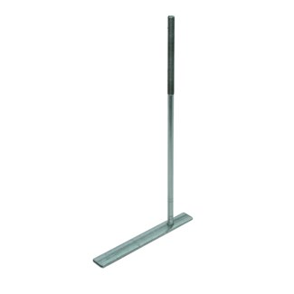 Gebr. Bodegraven muurplaatanker - met plaat 225mm excentrisch - M12x1000mm - verzinkt