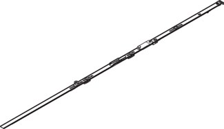 Roto Schaargeleiding 450/890 Royal NT (1V)  van 801 tot 1000 mm