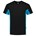 Tricorp T-shirt Bi-Color - Workwear - 102002 - zwart/turquoise - maat 4XL