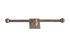 Dauby toiletrolhouder dubbel - Pure Plus Square - ruw brons - 300 mm