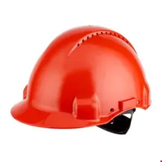 3M™ veiligheidshelm geventileerd met Uvicator™ - ratelverstelling - rood - G3000NUV-RD