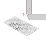 Blum deurbuffers transparant - 8x1.6mm (50x) DEM.1992