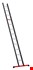 Altrex rechte ladder - Nevada - max. werkhoogte 4,50 m - 1 x 12 sporten - enkel