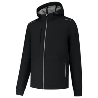 Tricorp 402705 Softshell Capuchon Accent black grey maat M