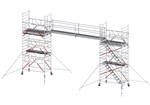 Altrex loopbrug dubbel  - 1 leuning - stage - 4 m