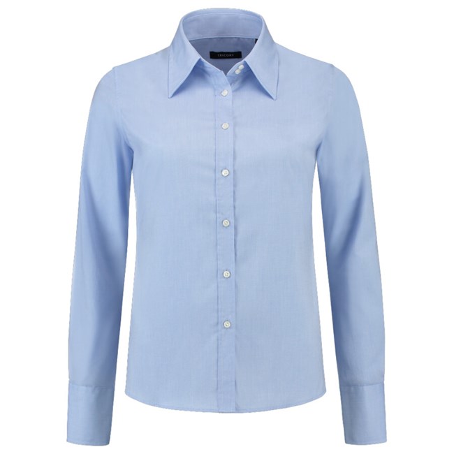 Mondwater Steen Verwacht het Tricorp dames blouse Oxford basic-fit - Corporate - 705001 - blauw - maat 44