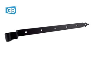 Gebr. Bodegraven bochtheng Rustica - 650mm - 40x5mm - zwart