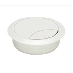 Kabeldoorvoer 2-delig 80mm wit