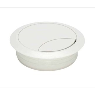 Kabeldoorvoer 2-delig 80mm wit