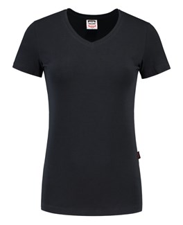 Tricorp dames T-shirt V-hals 190 grams - Casual - 101008 - marine blauw - maat XL