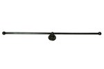 Dauby toiletrolhouder dubbel - Pure Plus - verouderd ijzer zwart - 700 mm