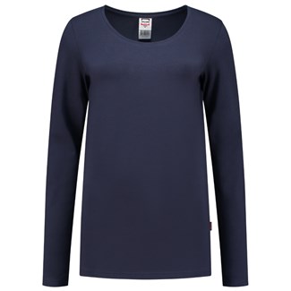 Tricorp T-Shirt - Casual - lange mouw - dames - inkt blauw - XS - 101010