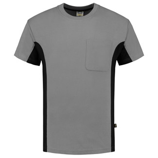 Tricorp T-shirt Bi-Color - Workwear - 102002 - grijs/zwart - maat S