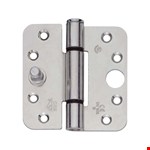 BSW glijlagerscharnier - 818 Allround - SKG*** - afgerond - 89x89x3 mm - RVS