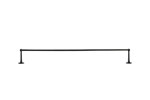 Dauby houder + 2 lange eindsteunen - Pure Plus - verouderd ijzer zwart - 1000 mm