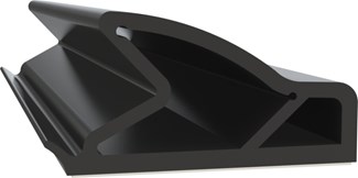Deventer zelfklevende afdichtingsprofiel - S 6699 K - sponning 15-17 mm - zwart 