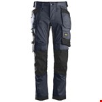 Snickers Workwear 6241 Stretch Werkbroek met holsterzakken blauw/zwart - maat 44