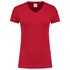 Tricorp dames T-shirt V-hals 190 grams - Casual - 101008 - rood - maat L