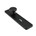 AMI klikkortschild met vaste knop (40mm) - sleutelgat - SL 56 - zwart - 739272