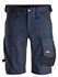 Snickers Workwear stretch korte broek - 6143 - donkerblauw/zwart - maat 44