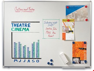Staples whitebord  - 150 x 100 cm - emaille - 380574