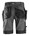 Snickers Workwear korte werkbroek - 6904 - zwart/grijs - maat 50