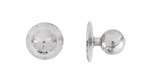 Dauby deurknop op rozet - Pure PT-70 - wit brons - rozet 120 mm