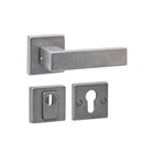 Intersteel Achterdeurbeslag SKG3 deurkruk Amsterdam met Vierkant Veiligheidsrozet