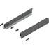 Blum MERIVOBOX zijkant N-hoogte, R+L, 450mm Kleur: orion grijs